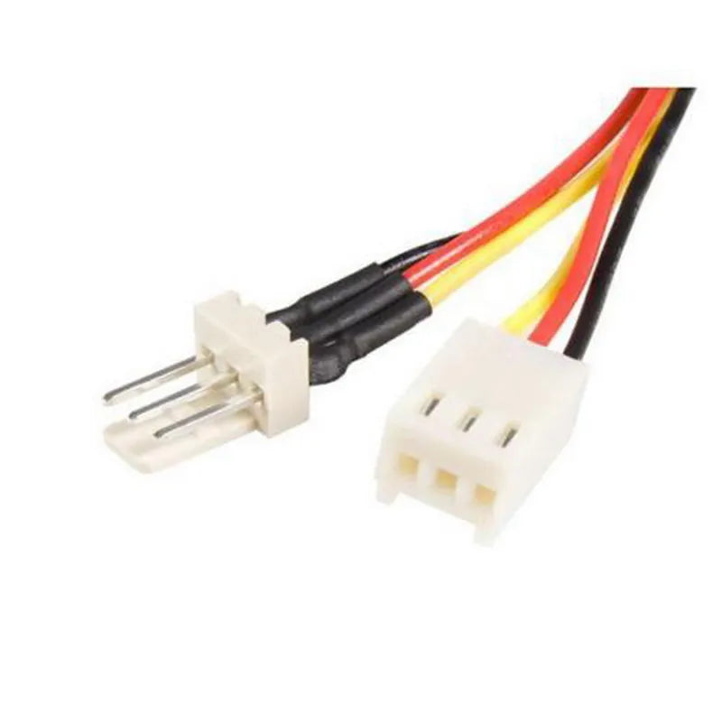 10pcs/20pcs 12V 3-Pin Male to 3-pin Female PC Fan Power Extension Lengthen Cable Fan Resistor Cable