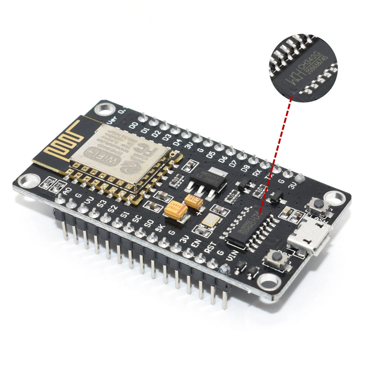 Wireless Module CH340 CP2102 NodeMcu V3 V2 Lua WIFI Internet of Things Development Board Based ESP8266 ESP-12E