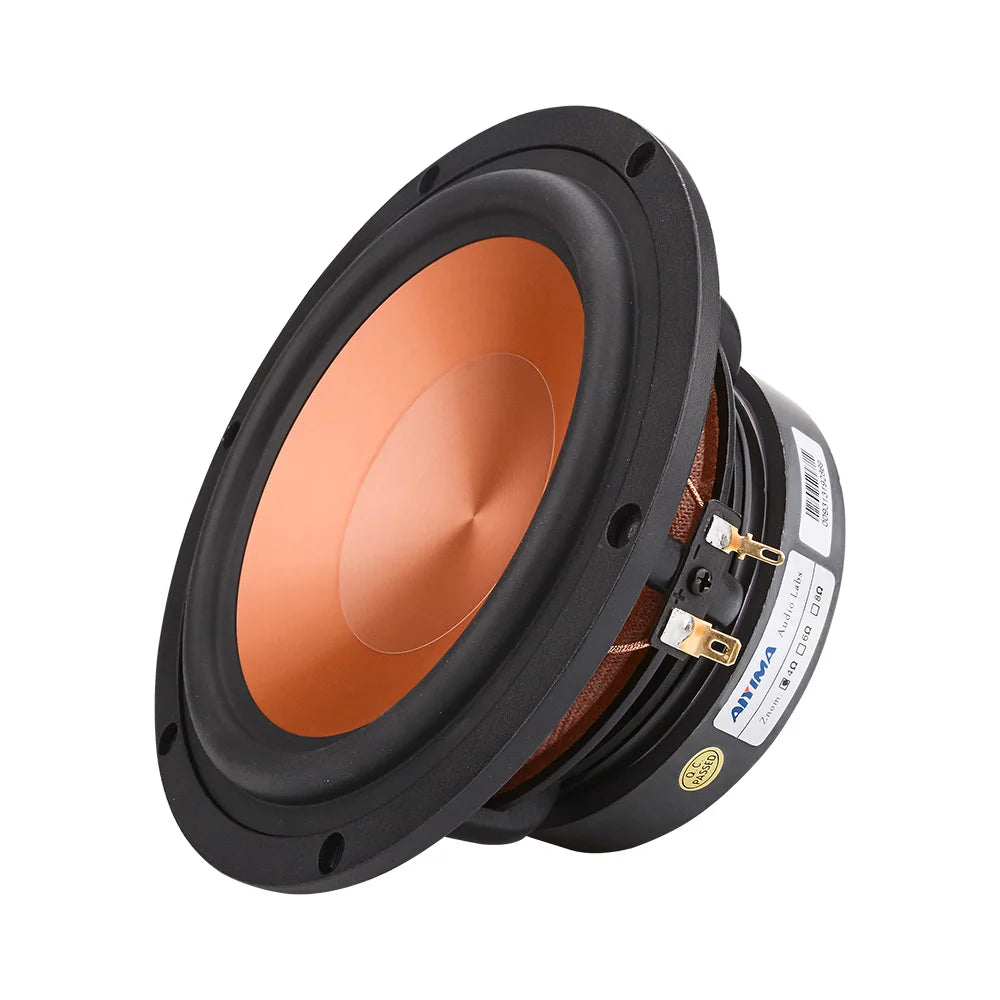 AIYIMA 1Pcs 6.5 Inch 100W Speaker 4 8 Ohm Midrange Woofer Sound Speaker Alto Bass Aluminum Ceramic Loudspeaker DIY Bookshelf