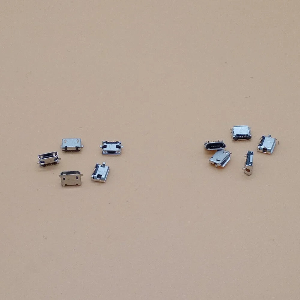 10 Models 50pcs/Lot Micro USB Connector, Mini Usb Jack Tail Socket for Charging Port
