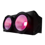 SHEHDS 4/2PCS 2eyes COB LED 200W RGBWA+UV 6in1 DMX512 Par lights For DJ Disco Club Christmas Decoration Wedding