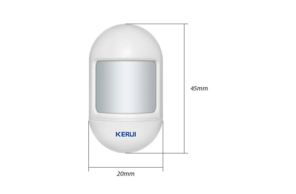 KERUI Wireless Mini Design PIR Motion Detector Passive Infrared Alarm Sensor with Magnetic Swivel Base for Home Alarm System