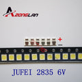 1000pcs  JUFEI LED Backlight Light Beads 1210 3528 2835 1W 6V 96LM Cool white LCD Backlight TV Light Beads 01.JT.2835BPWS2-C