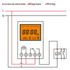 TM617 220V 230V 110V AC Electronic Digital 7 Day Weekly Electronic Programmable Timer Switch Time Relay Clock Control Blacklight
