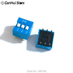10pcs Slide Type Switch Module 1 2 3 4 5 6 7 8 10 PIN 2.54mm Position Way DIP  Pitch Toggle Switch Blue Snap Switch Dial Switch