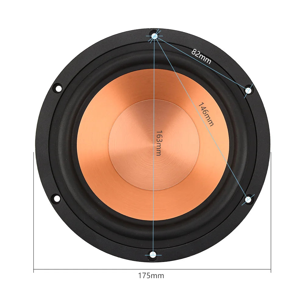 AIYIMA 1Pcs 6.5 Inch 100W Speaker 4 8 Ohm Midrange Woofer Sound Speaker Alto Bass Aluminum Ceramic Loudspeaker DIY Bookshelf