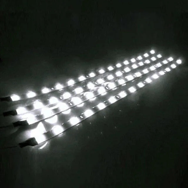 2 PCS LED Strip SMD3528 Waterproof Flexible 30CM Red Green Blue White Warm White Super Bright Car Styling Decor Stickers Lamp
