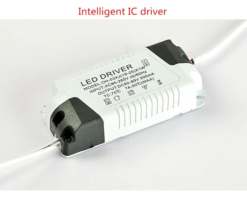 1X Ultra Thin Led Panel Downlight 3w 6w 9w 12w 15w 18w LED Round Ceiling Light Built-in AC85-265V LED Panel Light SMD2835