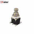 3PCS Push Button Switch ON-(ON) Momentary Latching 6 Pins M12X0.75 4A 125VAC 2A 250VAC Foot switch DPDT For Guitar Effects Pedal