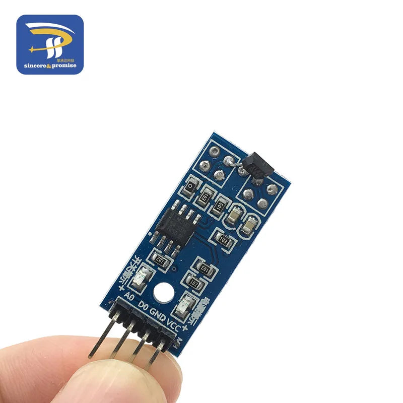 1/5/10PCS Hall Sensors Module 3144E 4pin Hall Switch Speed Magnetic Swiches Speed Counting Sensor Module For Arduino Smart Car