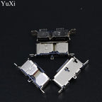 YuXi 2pcs Micro USB 3.0 Jack Sockect Tail Connector Female 180 Degree Vertical Charging Port Mobile Hard Disk Interface