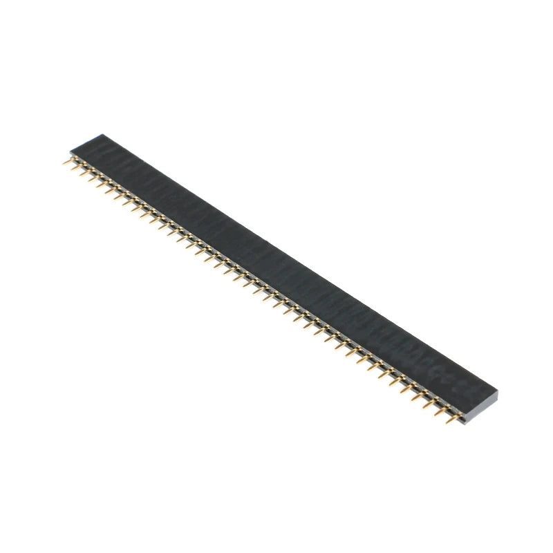 10Pcs-2Pcs 40 Pin 1x40 Single Row Male and Female 2.54 Breakable Pin Header PCB JST Connector Strip for Arduino Black