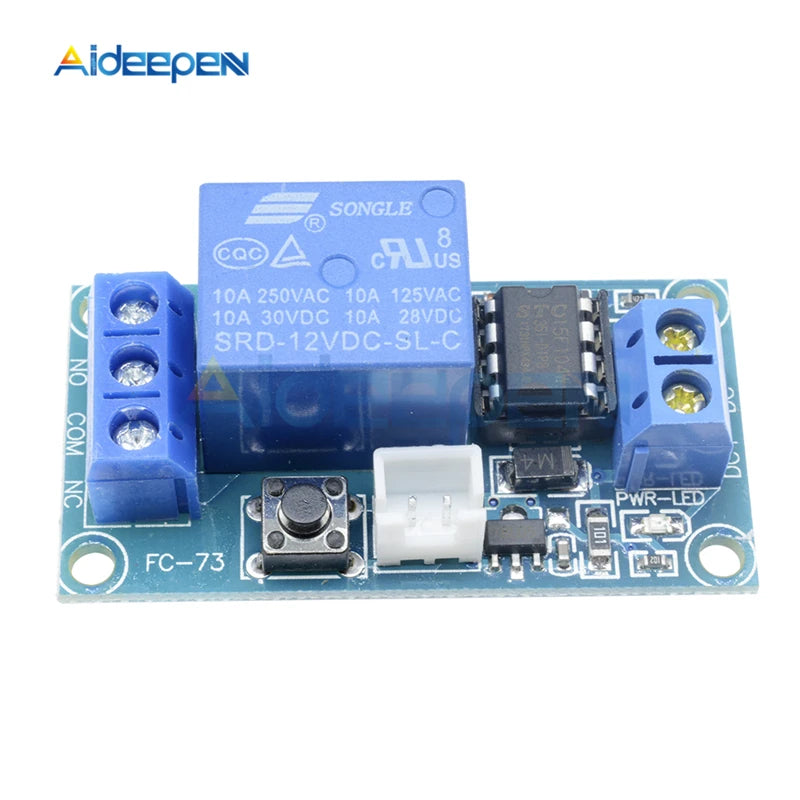 1 Channel DC 5V/12V/24V Latching Relay Module with Touch Bistable Switch MCU Control One Channel Relay