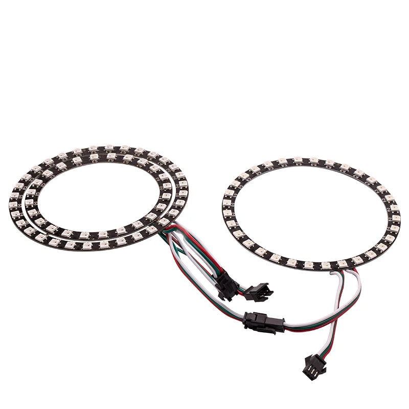 5v ws2812b 5050 RGB sk6812 LED Ring Lamp Light,module strip 1/8/12/16/24/32/241 LED/ring with Integrated Drivers for Arduino