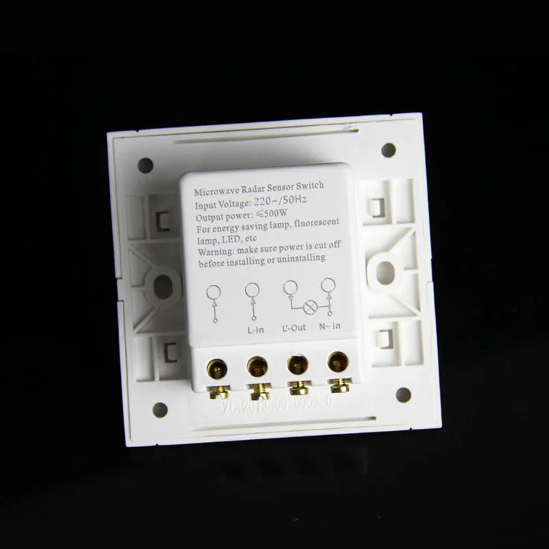 220/AC-240V/AC 360 Degree Microwave Sensor Light Switch Induction Microwave Motion Sensor 86 Motion Sensor Switch
