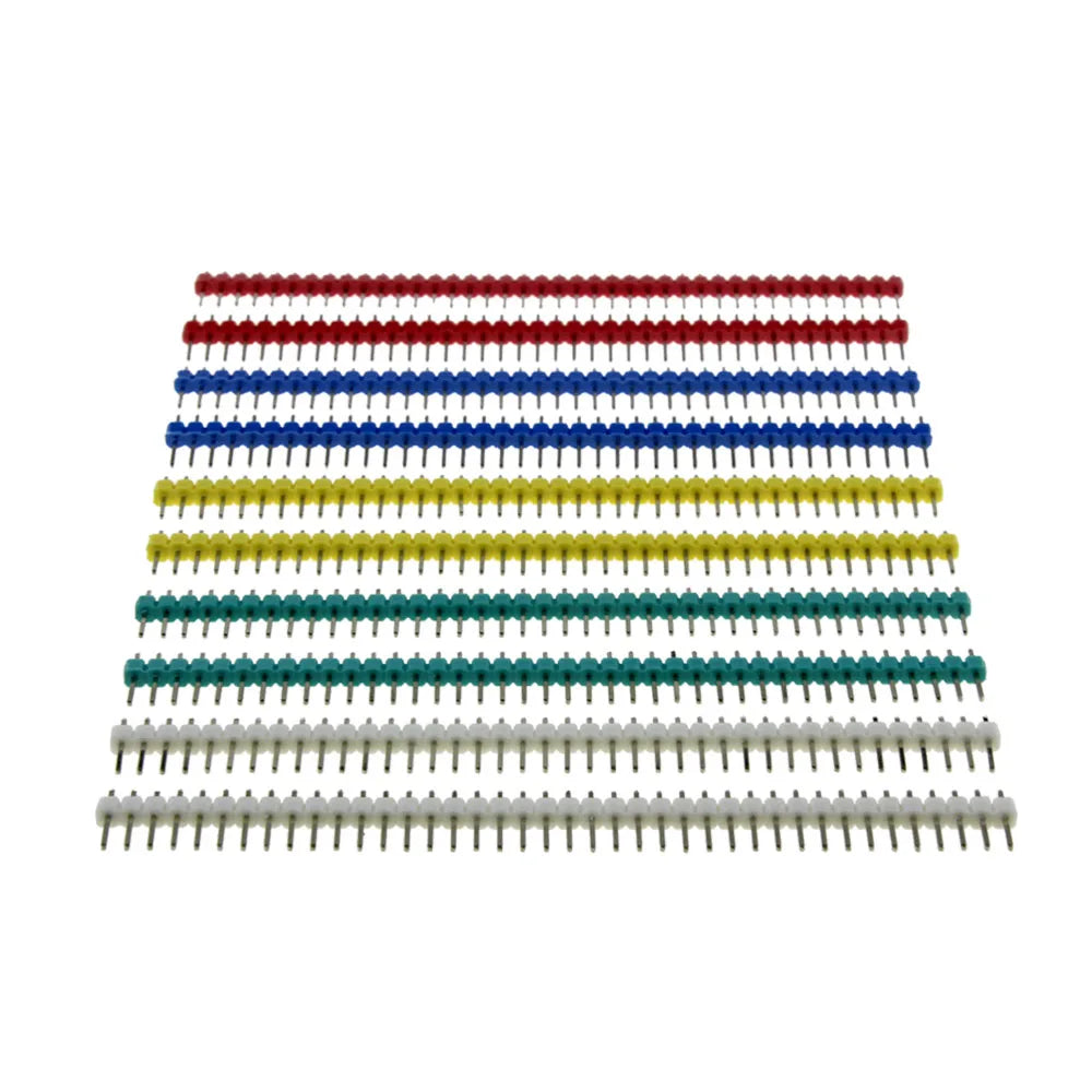 10pcs 40 Pin 1x40 Single Row Male and Female 2.54 Breakable Pin Header PCB JST Connector Strip for arduino DIY Kit