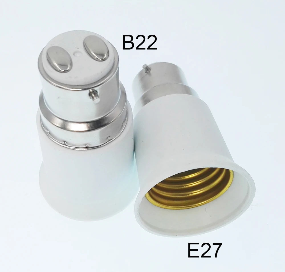 1PC B22 to E27 Adapter Bayonet Cap B22 to E27 ES Edison Screw Converter,BC to ES Light Socket Converter, high Quality,CE Rohs