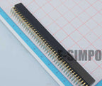 10pcs 2.54mm Female Header Right Angle 2X2/3/4/5/6/7/8/9/10/20/25/30/40P PH8.5mm double row Gold-plated