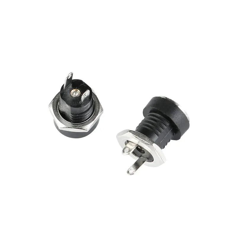 5/10Pcs 5A 30V DC Power Supply Jack Socket Female Panel Mount Connector 5.5 2.1mm Plug Adapter 2 Terminal Types 5.5x2.1 DC-022B