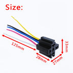 JD2912 4 Pin 5 Pin 40A DC 12V 24V 36V 48V Auto Car Relay with Mounting Hole Coil Power 1.8W Automobile Control Device with Line