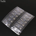 YuXi 2pcs Micro USB 3.0 Jack Sockect Tail Connector Female 180 Degree Vertical Charging Port Mobile Hard Disk Interface