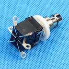 3PCS Push Button Switch ON-(ON) Momentary Latching 6 Pins M12X0.75 4A 125VAC 2A 250VAC Foot switch DPDT For Guitar Effects Pedal