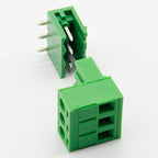 Free Shipping 10 Sets HT5.08 3Pin Right Angle Terminal Plug Type 300V 10A 5.08mm Pitch Connector PCB Screw Terminal Block