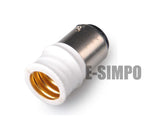 10pcs BA15D To E14/E12 LED Chandelier Lampholder Light Socket Adapter EU E14/ US E12 Candelabra To Ba15d Lamp Base Converter
