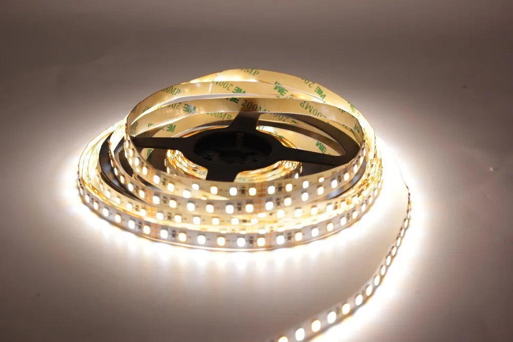 5M 3528 2835 CW/WW Dual White Color Temperature Adjustable CCT 12V 24V Double Color LED Flexible Strip 120leds/m Tape Light