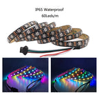 WS2812B USB LED Strip RGB Addressable Pixel Tape 14Keys Remote Controller For TV Back Under Cabinet Lamp DC5V 1m/2m/3m/4m/5m