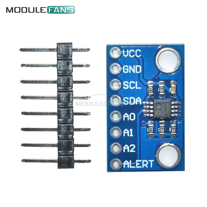 High Accuracy Temperature Sensor MCP9808 I2C Breakout Board Module 2.7V-5V Logic Voltage for Ardunio IIC