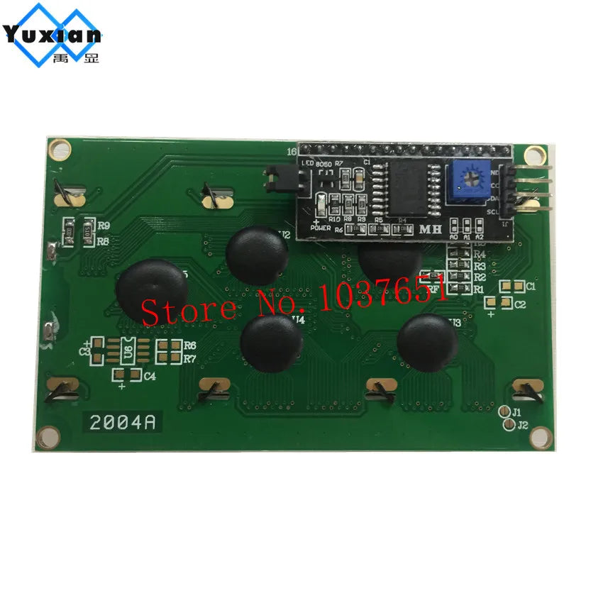 2004A 20x4 IIC I2C LCD Display Blue White Green Screen RGB Backlgiht Black Character 3.3V or 5V 98X60mm