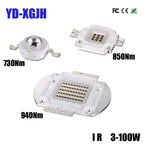 IR Infrared 850Nm 940Nm High Power LED Chip 3W5W10W20W50W100W Emitter Light Lamp Matrix  45x45mil for 730nm Night Vision Camera