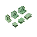 10Sets 2edg 2/3/4/5/6/7/8/9 Pin Screw Terminal Block Connector 5.08mm Pitch Plug + Straight Pin Header Socket For Pcb 2p 3p 4p