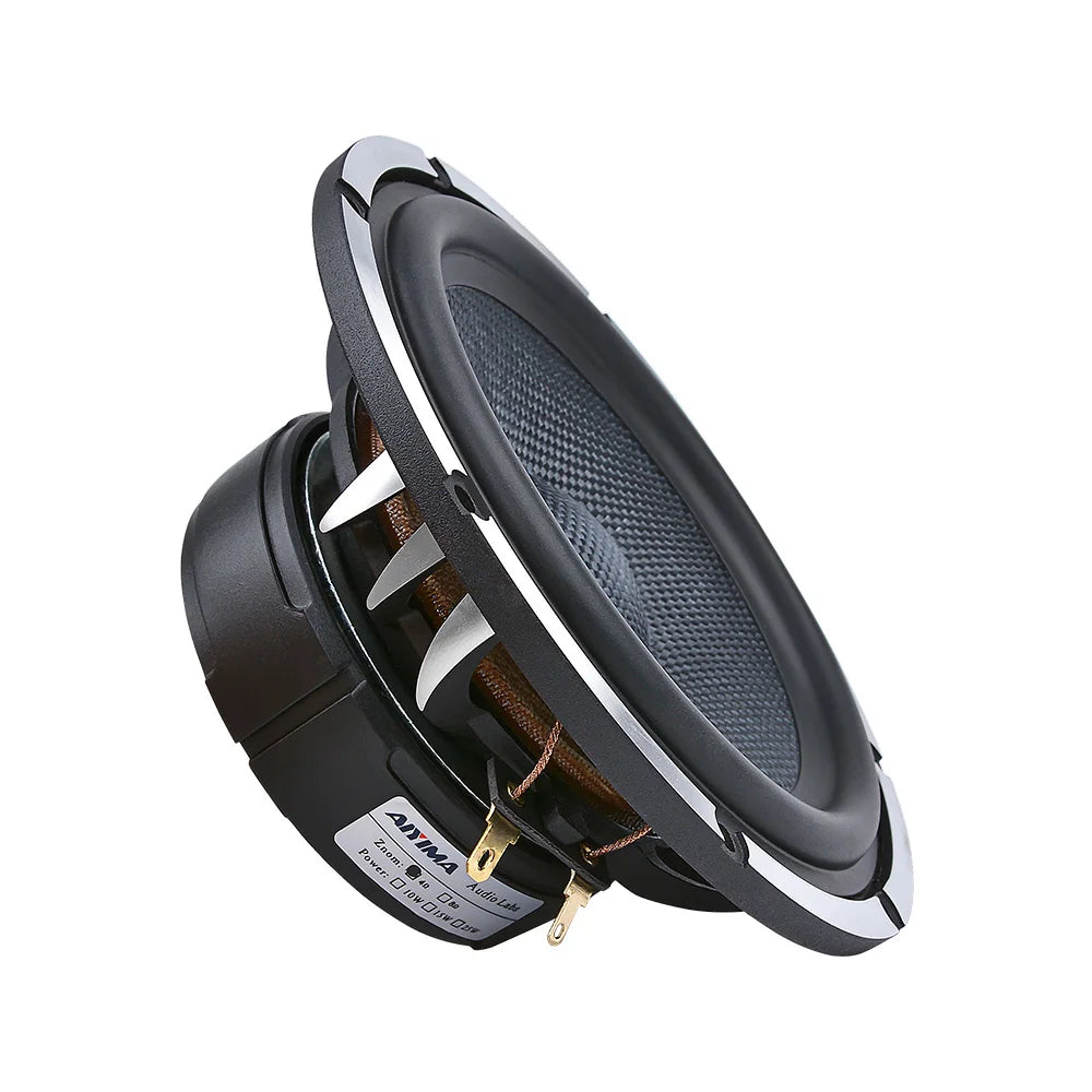 AIYIMA 6.5 Inch Car Horn Audio Midrange Bass Speakers 4 8 Ohm 80 W Woofer Home Theater Aluminum Basin Frame Loudspeaker