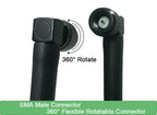 Eoth Wholesale Pure Copper 2.4GHz Antenna WIFI 3dBi SMA Male 2.4 GHz Antenna Wi-Fi Antenne Black for Wireless Wi-Fi Router