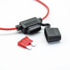 Waterproof Power Socket Small Blade Type inline InLine Fuse Holders with 10A Fuse auto Car Replacement Fuses length  16AWG
