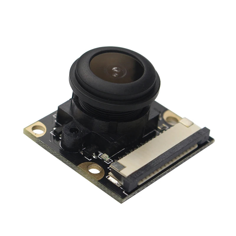 Raspberry Pi 5 Night Vision Camera Wide Angle Fisheye 5MP 1080P Camera with 2 Infrared IR LED Light for Raspberry Pi Zero / 2 W