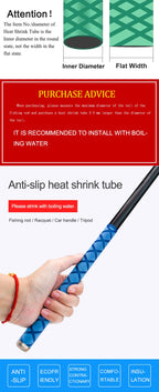 Anti-Slip Heat Shrink Tube for Fishing Rod/Racquet/Bicycle Handles/Tripod DIY 5 Colors 1M 15/18/20/22/25/28/30/35/40/50mm