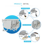 10Pcs UK5-HESI Screw Din Rail Terminal Block Fuse Holder 5*25mm 24V/220V LED With Disconnect Lever Wire Electrical Connector