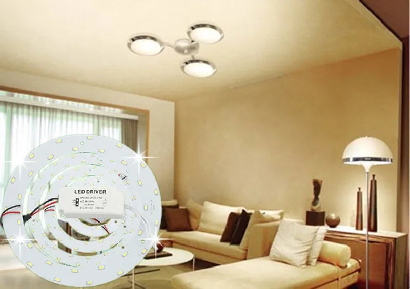 6W 12W 15W 18W 24W 36W 80W 100W LED Ring PANEL Circle Light AC220V-240V SMD 5730 LED Round Ceiling Board The Circular Lamp Board
