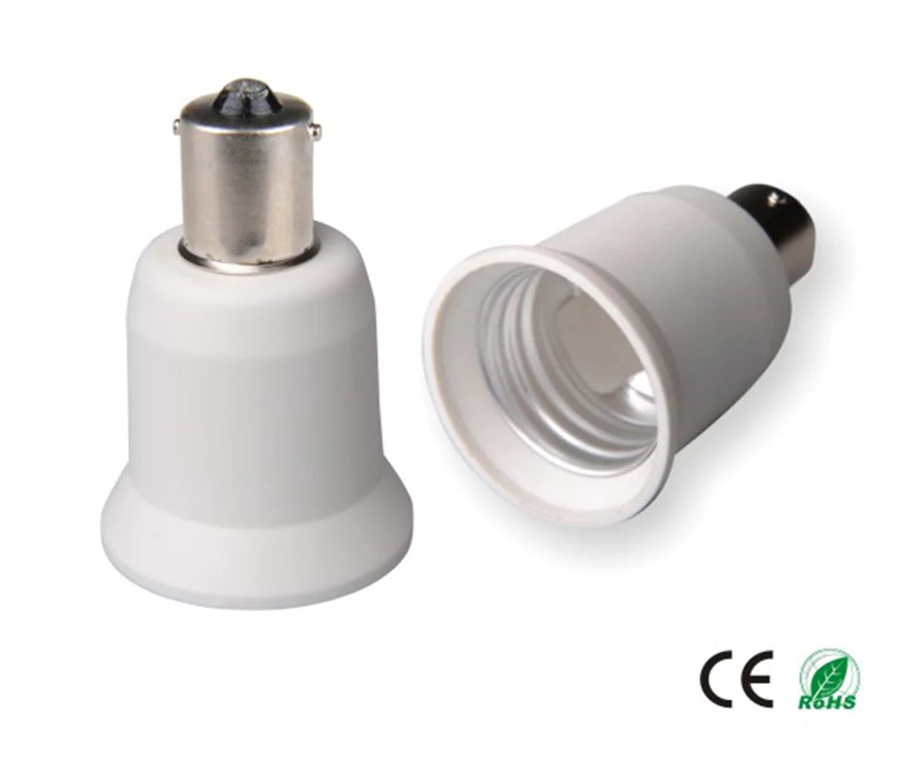 4pcs BA15S To E26/E27 Light Socket Adapter 1156 To E26/E27 Standard Edison Bulb Holder Converter, CE Rohs