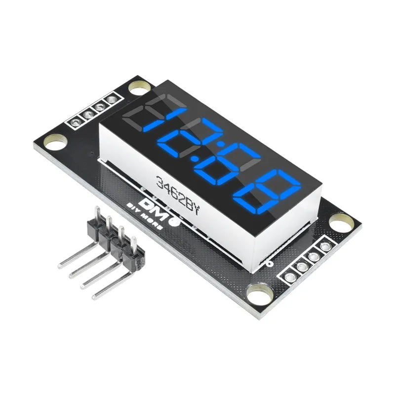 4-Digit LED 0.36" LED Display Tube (decimal) 7-Segments TM1637 Clock Double Dots Module 0.36 Inch For Arduino size 30x14mm