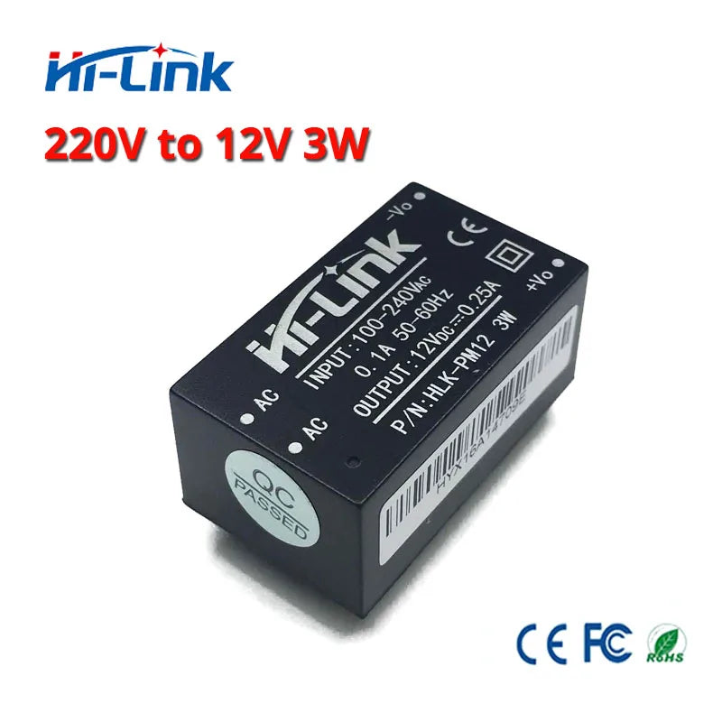 Hi-Link HLK-PM01 AC DC Step Down Converter Manufacturer 220V to 5V 3W Mini Intelligent Compact Power Supply Module