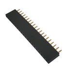 100pcs 2.54mm Single Row Straight 0.1" Reflow Rohs Gold PCB Connector PH8.5 2/3/4/5/6/7/8/9/10/12-40P Female Pin Header Socket