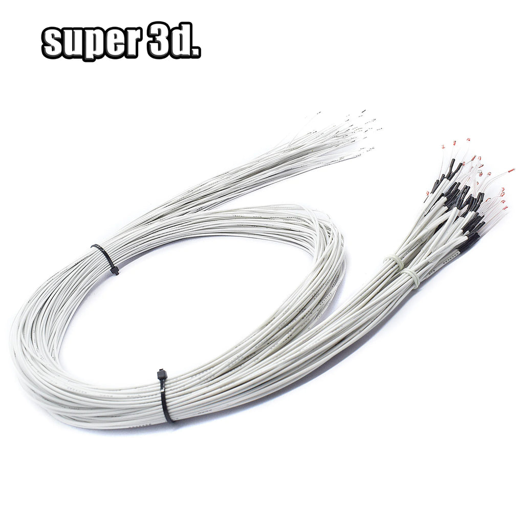 100K Ohm NTC 3D Printer Thermistor With Dupont/XH2.54 NTC3950 Thermal Sensor Heatbed Thermistors Temperature Heater Cable