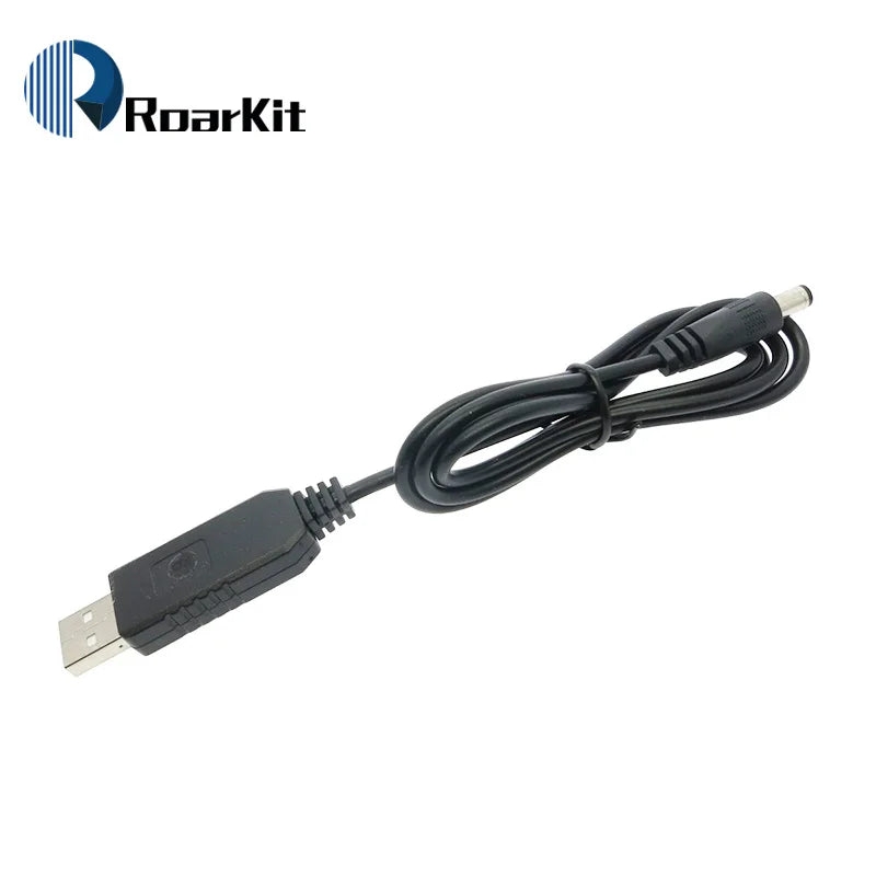USB Power Boost Line DC 5V to 9V / 12V Step UP Module Converter Adapter Cable 2.1x5.5mm Plug