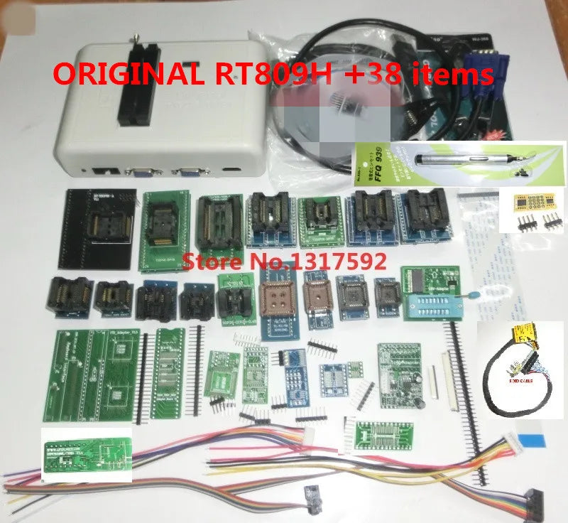 100% Original RT809H RT809HSE EMMC-Nand FLASH Programmer  with BGA48 BGA63 BGA64 BGA169 Adapter RT809H EMMC Nand Flash TSOP48