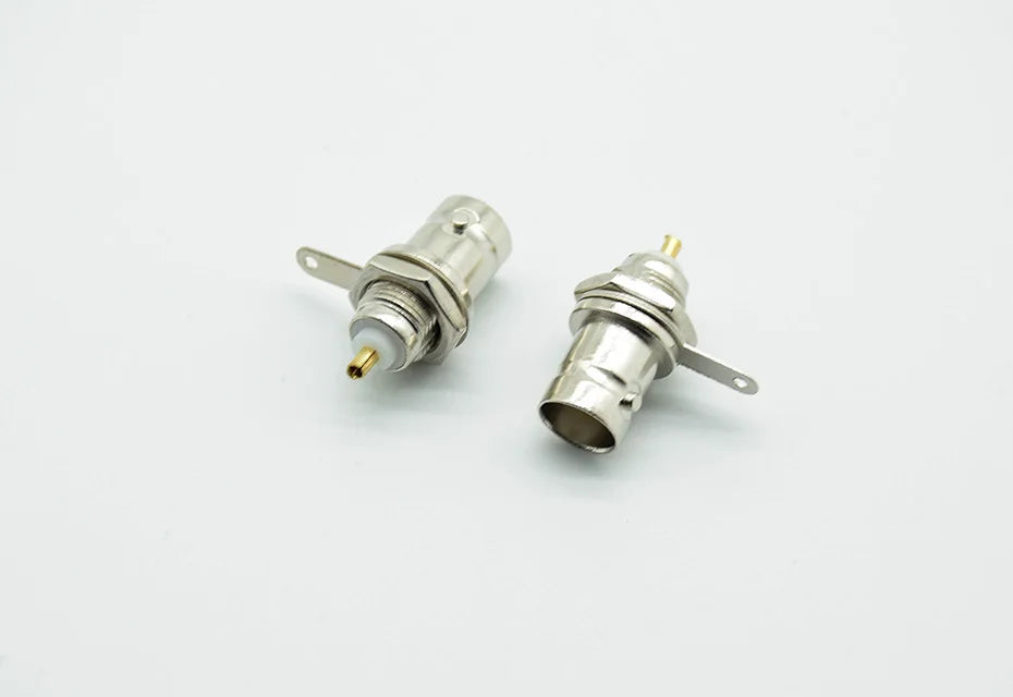 5Pcs/lot BNC Female Socket Solder Connector Chassis Panel Mount Coaxial Cable For Welding Machine Parts
