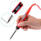 JCD 220V 80W LCD Electric Soldering Iron 908S Adjustable Temperature Soldering Iron with Quality Soldering Iron Tips and Kits